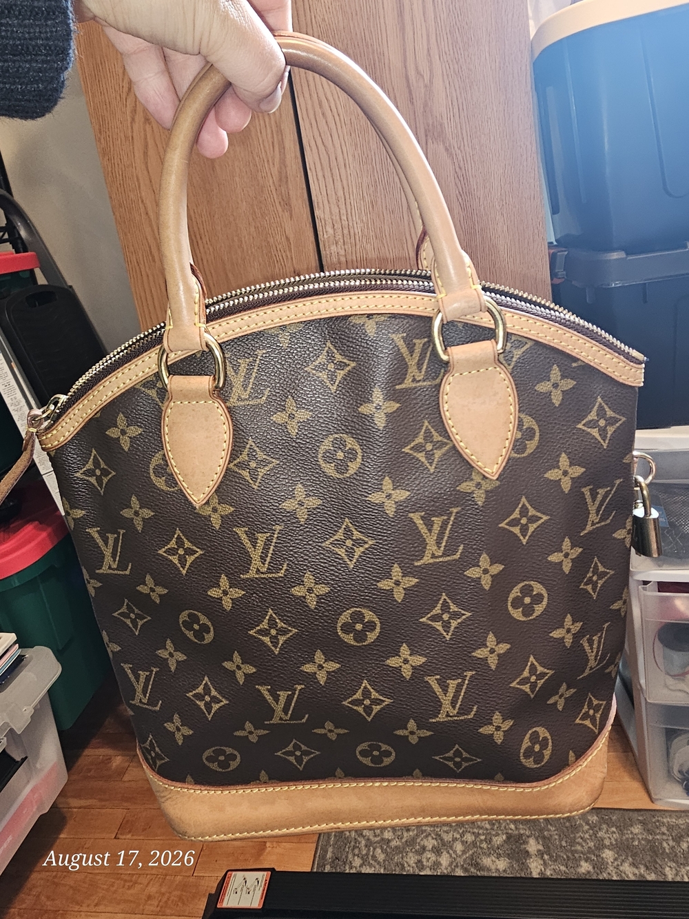 Louis Vuitton Brown Monogram Canvas Top-Handle Bag - Picture 5 of 11